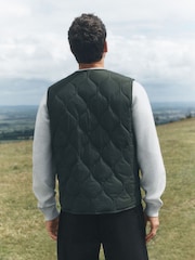 Green Onion Quilted Gilet - Image 9 of 11