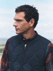 Navy Onion Quilted Gilet - Image 3 of 6