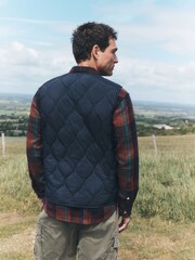 Navy Onion Quilted Gilet - Image 4 of 6