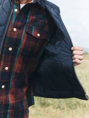 Navy Onion Quilted Gilet - Image 5 of 6