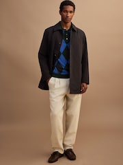 Black Showerproof Trench Coat - Image 1 of 16