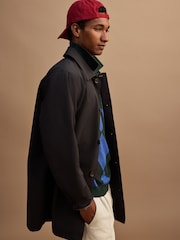 Black Showerproof Trench Coat - Image 11 of 16