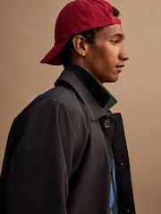 Black Showerproof Trench Coat - Image 13 of 16