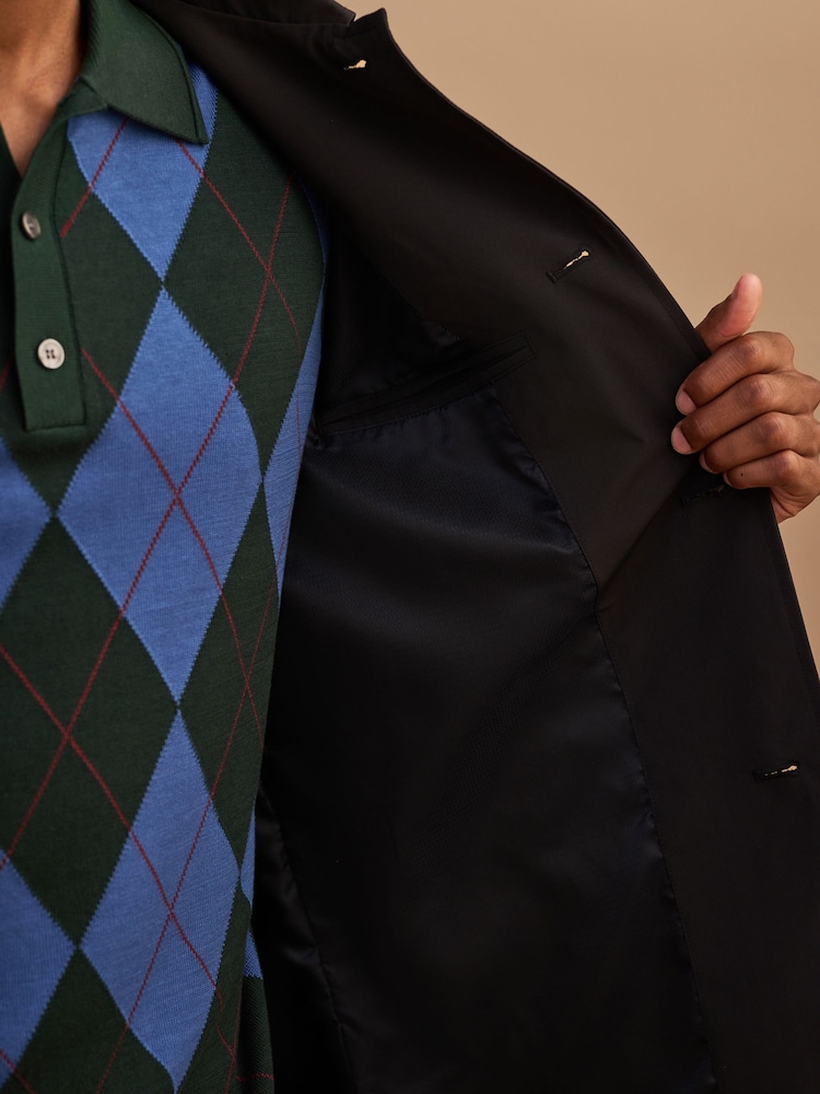 Black Showerproof Trench Coat - Image 16 of 16