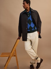 Black Showerproof Trench Coat - Image 5 of 16