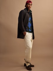 Black Showerproof Trench Coat - Image 8 of 16
