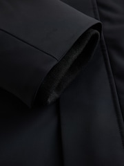Crno - Showerproof Hooded Coat With Brushed Lining - Slika 4 od 4