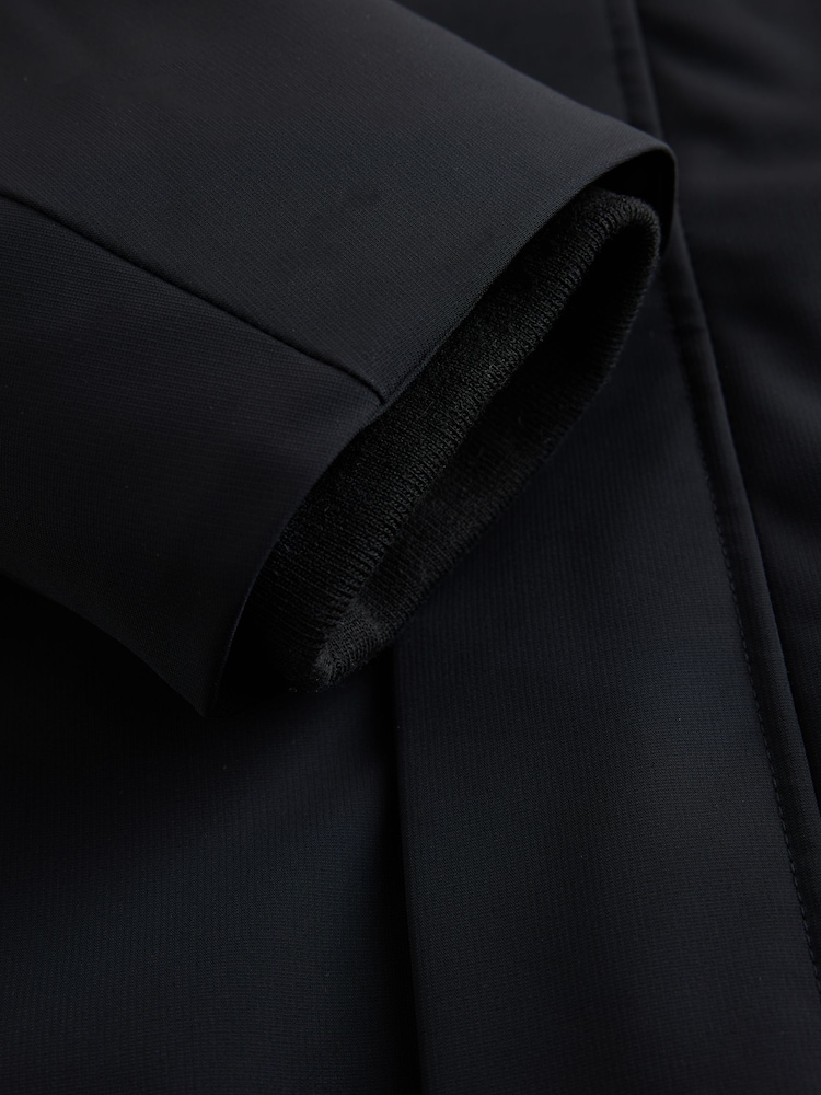 Crno - Showerproof Hooded Coat With Brushed Lining - Slika 4 od 4