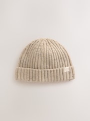 Neutral Nep Knitted Beanie Baby Hat - Image 4 of 6