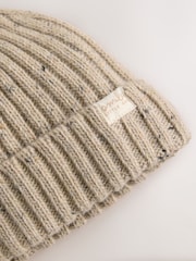 Neutral Nep Knitted Beanie Baby Hat - Image 6 of 6