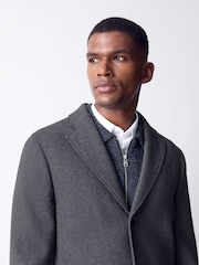 Charcoal Grey Epsom Coat - Image 4 of 12