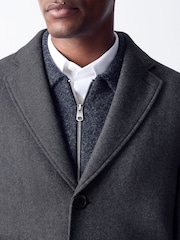 Charcoal Grey Epsom Coat - Image 5 of 12