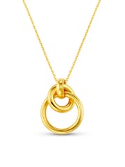 Orelia London Gold Tone Tone Interlocking Open Circle Necklace - Image 1 of 5