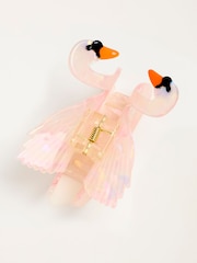 FatFace Pink Swan Claw Clip - Image 2 of 2