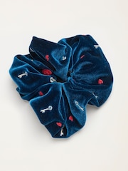 FatFace V&A | FatFace Teal Blue Scrunchie - Image 1 of 2