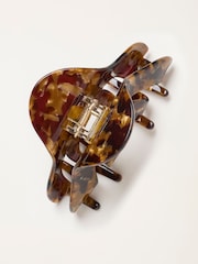 FatFace Tortoiseshell Brown Claw Clip - Image 2 of 2