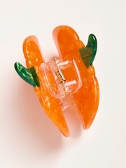 FatFace Orange Halloween Pumpkin Claw Clip - Image 2 of 2
