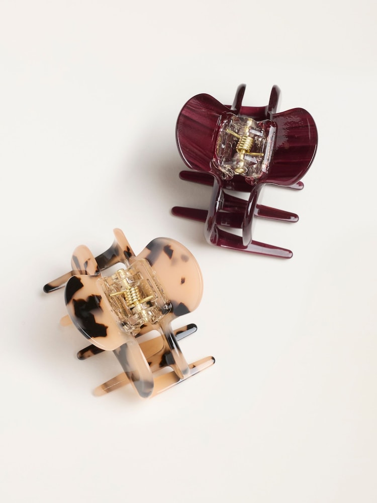FatFace Multi 2 Pack Claw Clips - Image 2 of 2