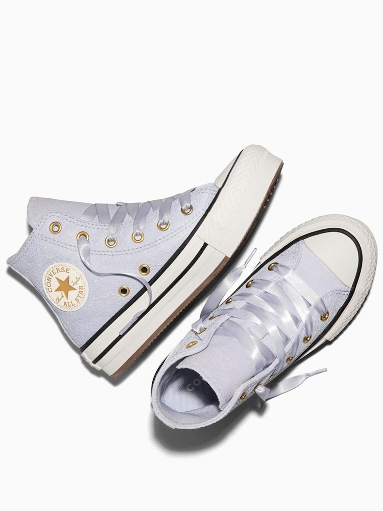 Converse Purple Chuck Taylor All Star Lift Platform Trainers - Image 5 of 5 Converse Purple Chuck Taylor All Star Lift Platform Trainers - Image 5 of 5