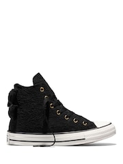 Converse Black Chuck Taylor All Star Bows and Lace High Trainers - Image 2 of 6