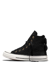 Converse Black Chuck Taylor All Star Bows and Lace High Trainers - Image 3 of 6