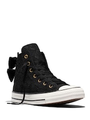 Converse Black Chuck Taylor All Star Bows and Lace High Trainers - Image 4 of 6