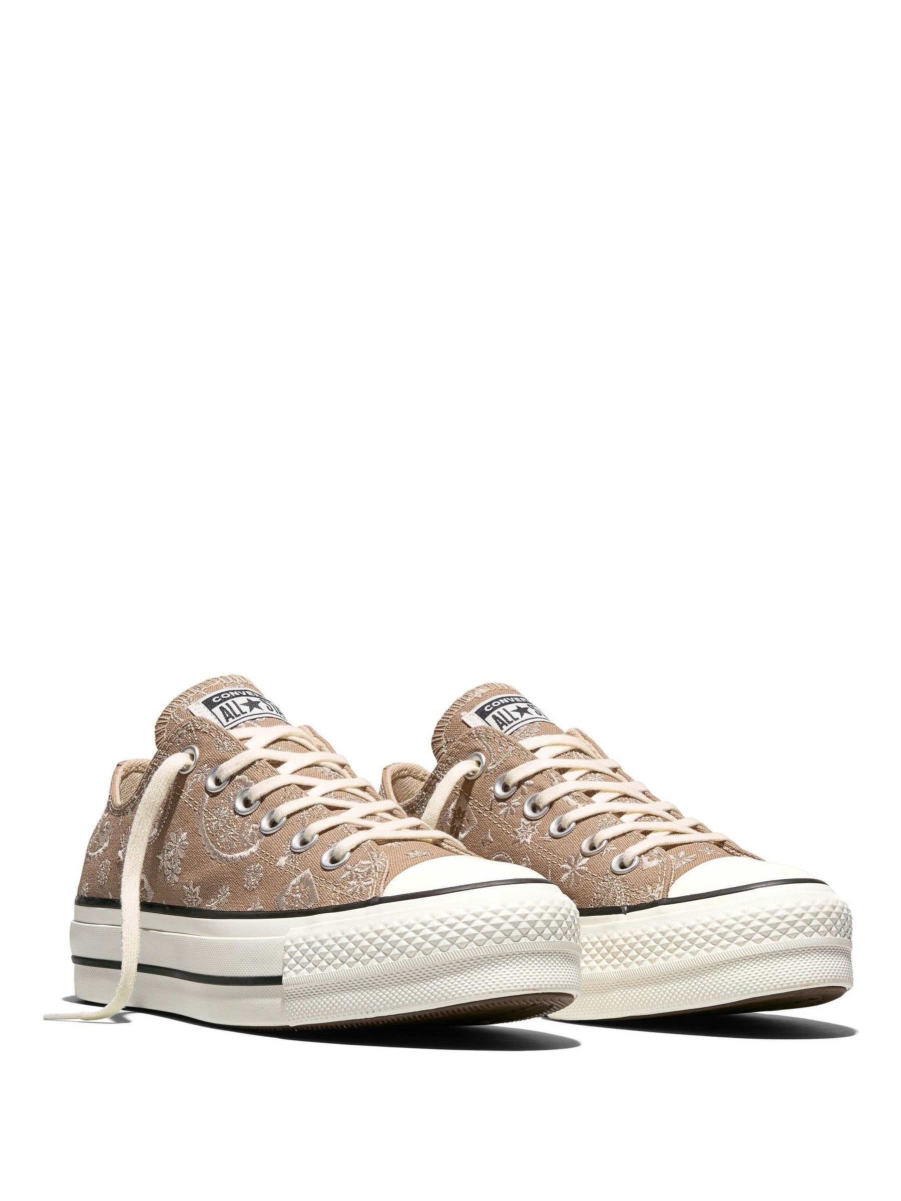 Buy Converse Natural Chuck Taylor All Star Lift Paisley Trainers
