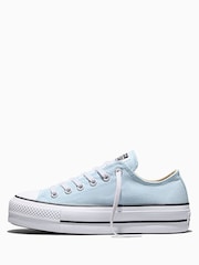 Converse Blue Chuck Taylor All Star Lift Platform Trainers - Image 2 of 4