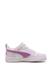 Puma Pink Rebound V6 Lo Youth Trainers - Image 1 of 6