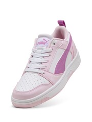 Puma Pink Rebound V6 Lo Youth Trainers - Image 5 of 6