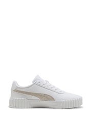 Puma White Carina 3.0 Topcat Sneakers - Image 1 of 6