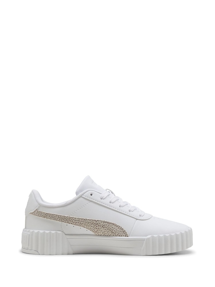 Puma White Carina 3.0 Topcat Sneakers - Image 1 of 6