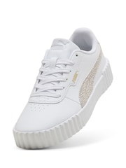 Puma White Carina 3.0 Topcat Sneakers - Image 5 of 6