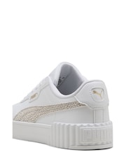 Puma White Carina 3.0 Topcat Sneakers - Image 6 of 6