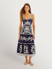 Farm Rio Richilleu 中长连衣裙 - 3的图像1｝