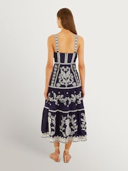 Farm Rio Richilleu 中长连衣裙 - 3的图像3｝