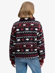 Червоний - Superdry Super Soft Printed Half Zip Neck Sweat Top - Image 2 of 6