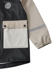 Reima Black Waterproof Raincoat Suihku - Image 4 of 4