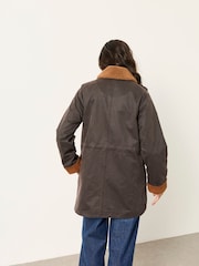 FatFace Kent Brown Barn Jacket - Image 2 of 7