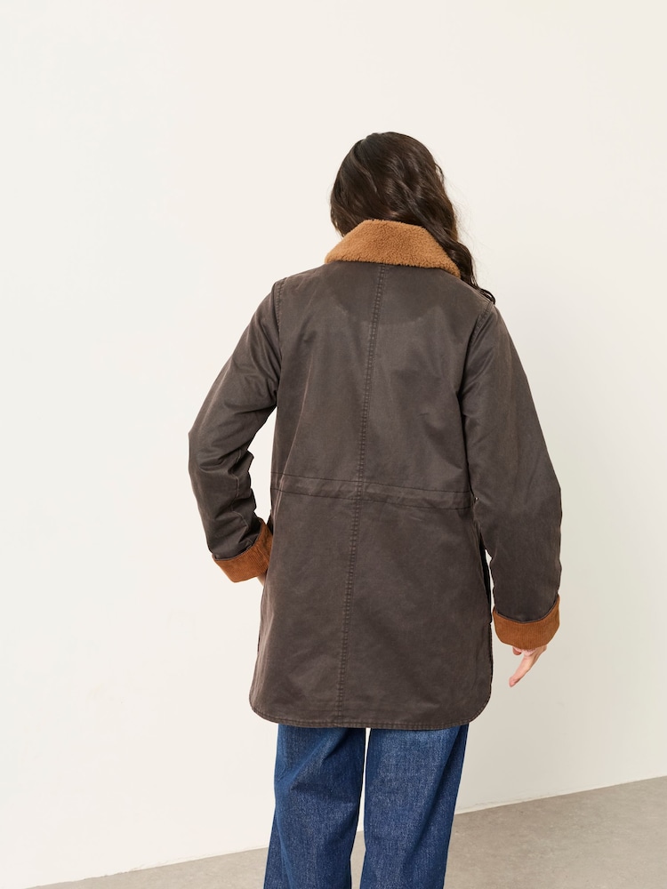 FatFace Kent Brown Barn Jacket - Image 2 of 7