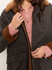 FatFace Kent Brown Barn Jacket - Image 3 of 7