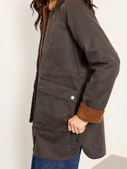 FatFace Kent Brown Barn Jacket - Image 6 of 7