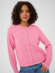 Kaffe Pink Niel Long Sleeve Knit Cardigan - Image 2 of 6