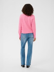Kaffe Pink Niel Long Sleeve Knit Cardigan - Image 4 of 6
