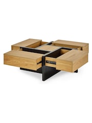 Julian Bowen Light Oak Effect Tahoe Storage Coffee Table - Image 6 of 7