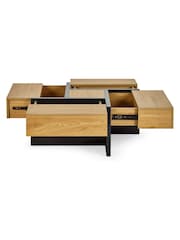 Julian Bowen Light Oak Effect Tahoe Storage Coffee Table - Image 7 of 7
