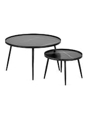 Julian Bowen Black Nolan Nesting Coffee Table - Image 5 of 7