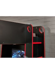 Julian Bowen Black  Red Impact Gaming Bunk - Image 7 of 7