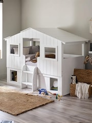 Julian Bowen White Acorn Treehouse Midsleeper & Storage Unit - Image 1 of 6