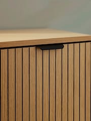 Julian Bowen Natural Oak Effect Sia Shoe Cabinet - Image 5 of 7